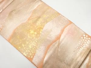 山並に箔散らし模様織り出し 袋帯